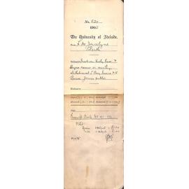 Regarding Freedman Huxley Fraser and degree exams in country and withdrawal of L Darcy Irvine and A Prince from Junior Public exams