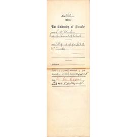 Refund of fee to Mr Boerke