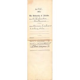 Admission to arts course and asking status