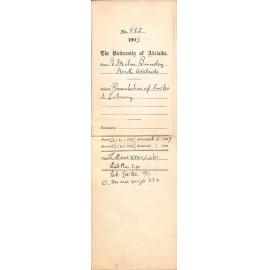 Presentation of books to Library - Full Docket