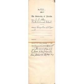 Recognition of 3rd year work - Full Docket