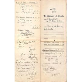 Balance of evening scholarship - Full Docket