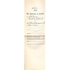 Acknowledging guarantee re B/L ex 'India'