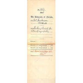 Mrs Henderson - Thanking Council for letter of sympathy