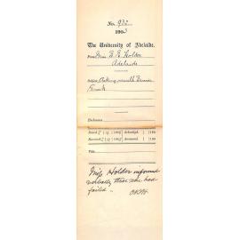 Asking result Senior Greek