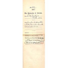 Nomination of representative on Public Examinations Committee Will post papers at once - Full Docket