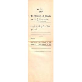 Submitting Time Table for 1905