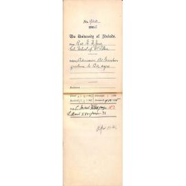 Admission Ad Eundem gradum to BA degree