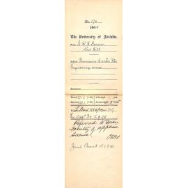 Permission to enter the Electric Engineering course