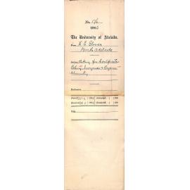 Asking for Certificates - Botany 1903 and Inorganic and Organic Chemistry 1904