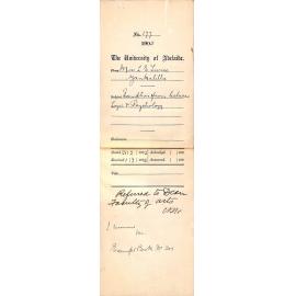 Exemption from lectures - Twiss