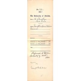 Exemption from lectures - Llewellyn