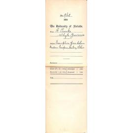 Exemption from lectures on Modern European History and Ethics