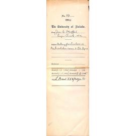 Asking particulars re Matriculation exam and BA Degree