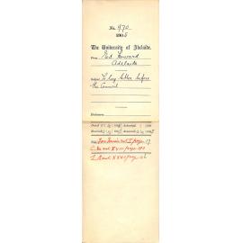 To lay letter before the Council