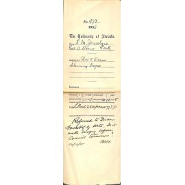 Reverend A Deans obtaining degree - Full Docket