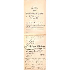 Asking permission to take lectures for Diploma in Mining and Metallurgy (Old Regulations)