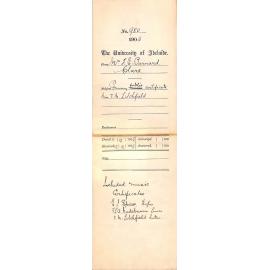Primary public certificate Miss F M Litchfield - Full Docket