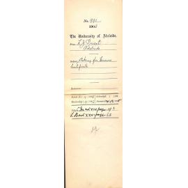 H J Priest - Asking for Honors Certificate