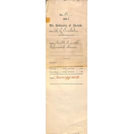 Declining offer of lectureship