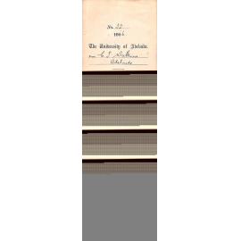 Applying for exemption from lectures Charles Thomas Watkins