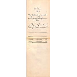 Late reimbursement claim for hire of music exam venue