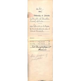 Information as to Degrees of University of London open to Colonial Candidates