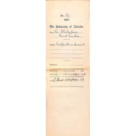 Requesting music certificates George Shakespeare