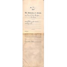 Requesting music certificates Ruby Hooper