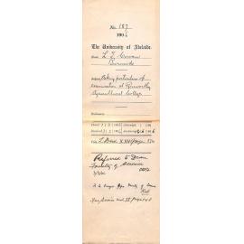 Asking particulars of Examination at Roseworthy Agricultural College