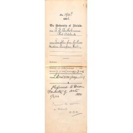 Exemption from lectures in Modern European History