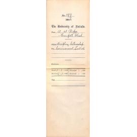 Accepting Lectureship on Commercial Law 1906