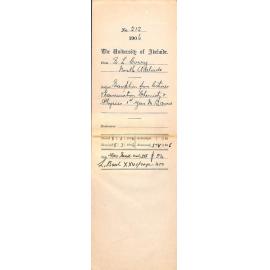 Exemption from Lectures and Examination Chemistry and Physics 1st Year MB Course