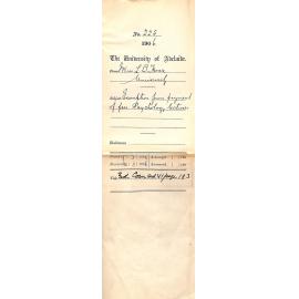 Exemption from payment of fees Psychology Lectures