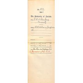 Will lecture on Jurisprudence 1906