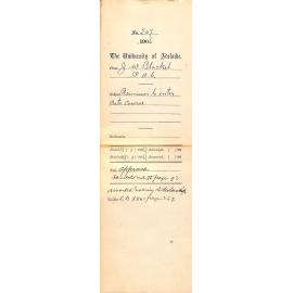 Permission to enter Arts Course