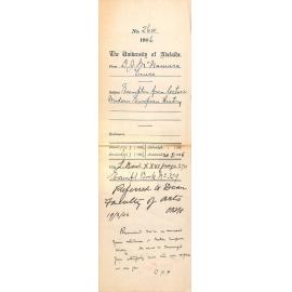 Exemption from lectures Modern European History 