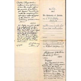 Permission to enter Law Course and re Matriculation