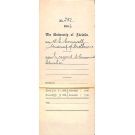 In regard to Commercial Education