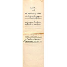 In regard to ordering Materials for Workshop