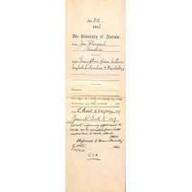 Exemption from lectures English Literature and Psychology