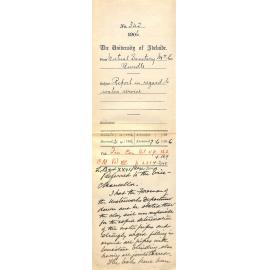 Regarding the state of the water service