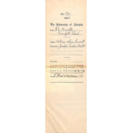 Inquiring as to when he should expect to receive the Joseph Fisher Medal