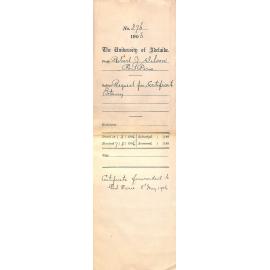 Requesting copy of Certificate in Botany