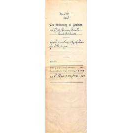 Notification of forwarded copy of thesis