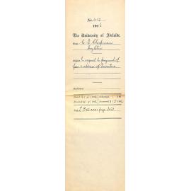 Regarding the payment of fees and inquiring as to the address of the Executors