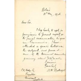 Request to sit Economics examination