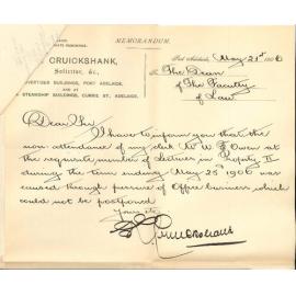 Requesting permission to sit terminal examination in Property II