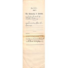 Forwarding and cost of plans of drainage system