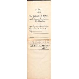 Acknowledging his appointment to Classical Professor